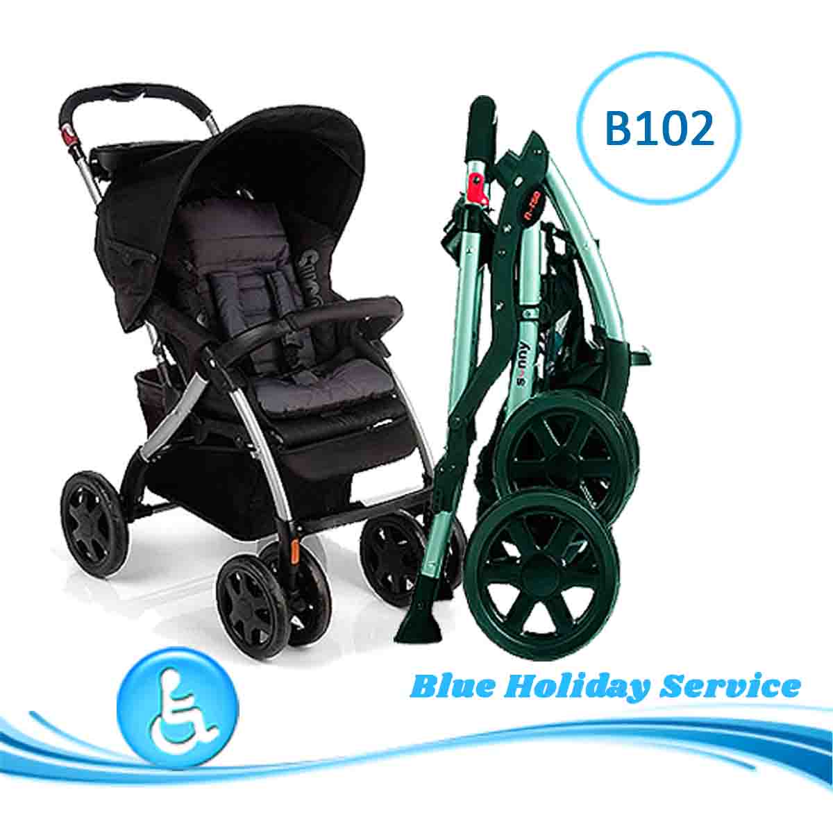 coche de cochecito de bebe deluxe